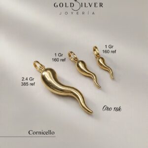 Dijes de Cornicello Oro 18k