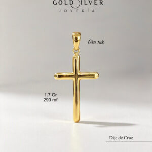 Dije de Cruz para cadena oro 18k