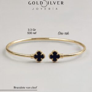 Brazalete van cleef con incrustaciones de color negro