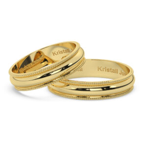 Milgrain Imperial en Oro 18K