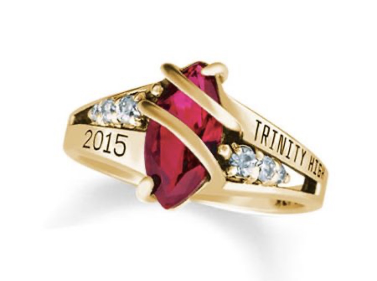 Anillo de Grado Rubí Personalizable en Oro 18K